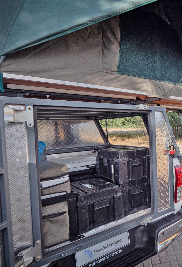 Campingausstatung 4x4 Mietwagen für Afrikareisen