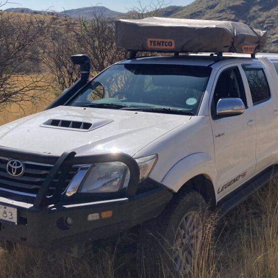 Toyota Hilux Mietwagen Simbabwe mit Dachzelt